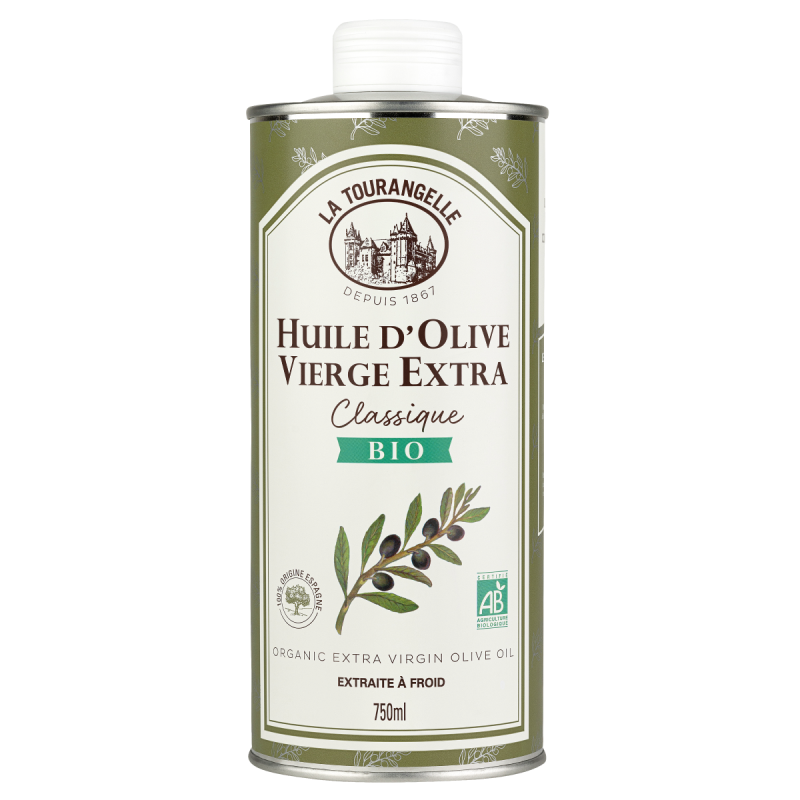 Huile d'Olive Vierge Extra Bio Classique - Huiles La Tourangelle - 750ml